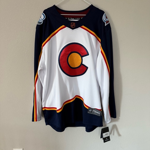 Colorado Avalanche Fanatics Reverse Retro 2.0 Breakaway‎ Hockey Jersey Blank XL - Picture 1 of 9